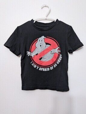 Kids Black Ghostbuster Logo T-Shirt 2 T